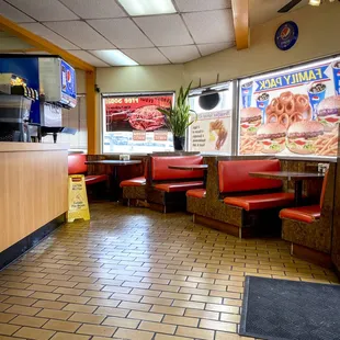 the inside of the restaurant