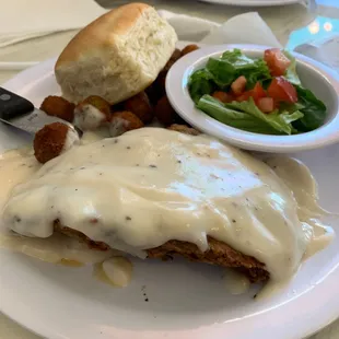 Chicken fry and some okra