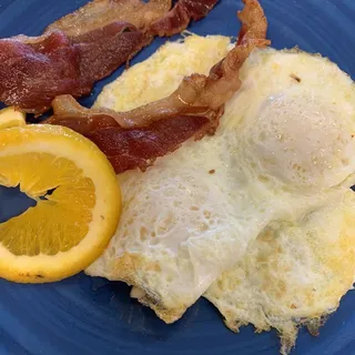 Pancakes, Eggs and Bacon