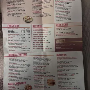 the menu