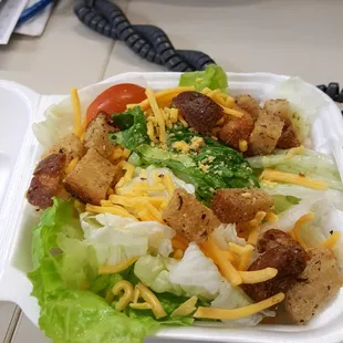 Side salad that came with the 5 tenders