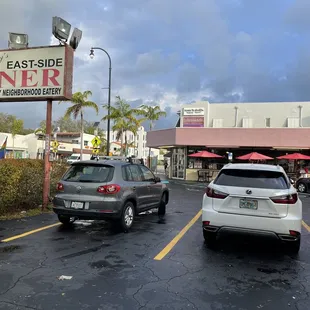 cars parked in a parking lot