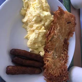 Eggcetera with 3 Sausage Links