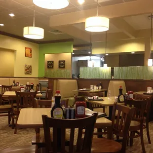 the interior of a restaurant