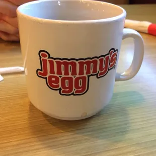 a cup of coffee on a table