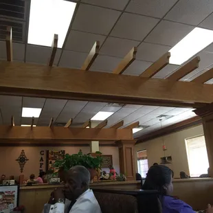 the interior of the restaurant