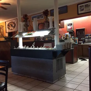 The salad bar at Jimmy&apos;s. Well stocked and fresh.  You can&apos;t beat it for .99 with a meal.