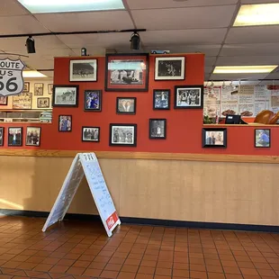 the inside of the restaurant