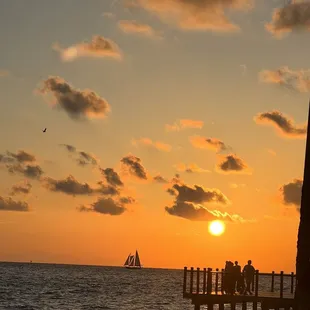 Sunset from our table!