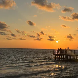 Sunset from our table