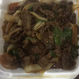 Beef Mongolian