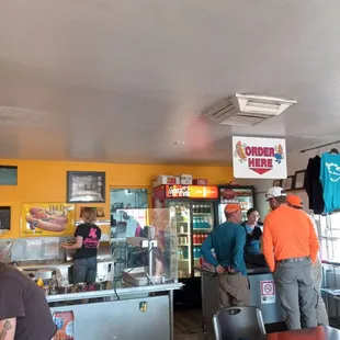 customers at the counter
