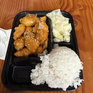 Sesame Chicken Lunch Rice Box