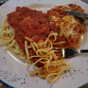 Veal Parmigiana with Spicy Marinara