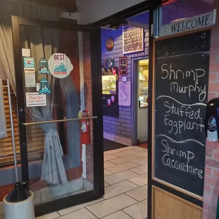 When you first walk in