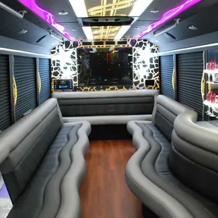 22 passenger Party Bus perfect for any Cincinnati or Dayton party!