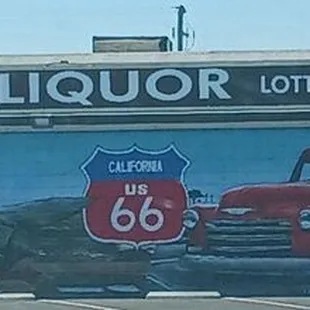 New Route 66 mural at Jimmy's
