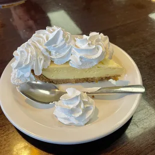 Key lime pie with extra whip