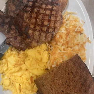 Angus Rib-eye Steak & Eggs