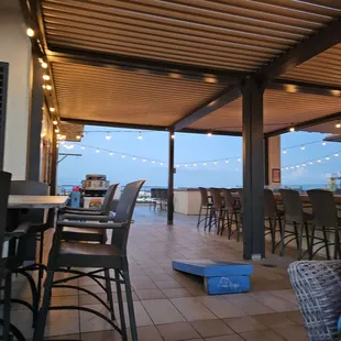 outside