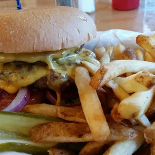 Double cheese burger