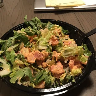 Spicy tuna bowl(note it was more delicious looking before I mixed it all)