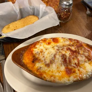 Incredible Lasagna, that puddle of grease could have been removed prior to bringing it our table though.