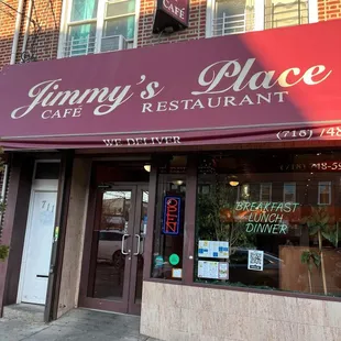 Front of diner