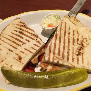 Grill chicken panini