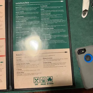 Last part of the menu