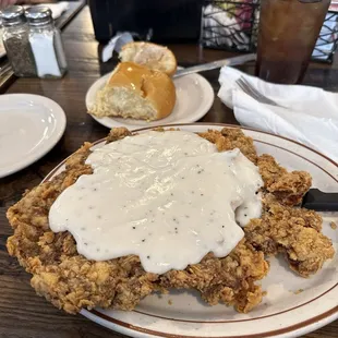 Full order chicken fried steak meal!