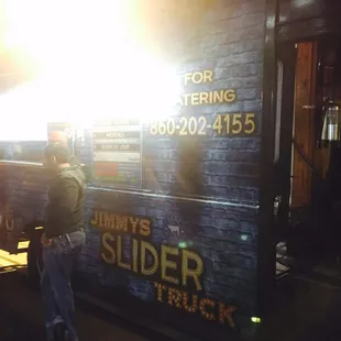 a man standing outside