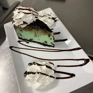 Mint chip pie!