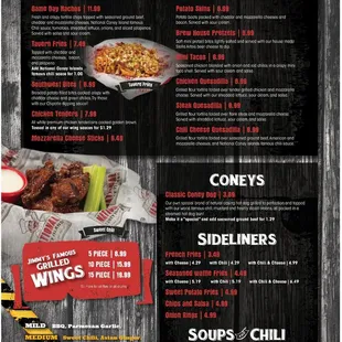 Full Jimmy's Menu