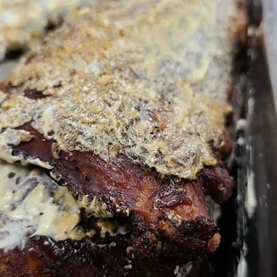 a closeup of the meat