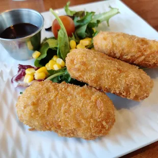 Soymilk creamy croquette