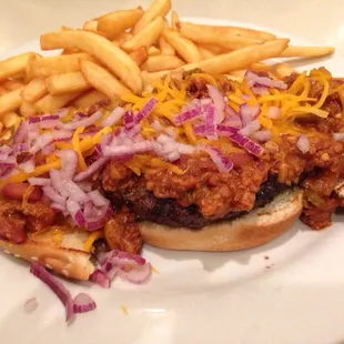 Chili burger