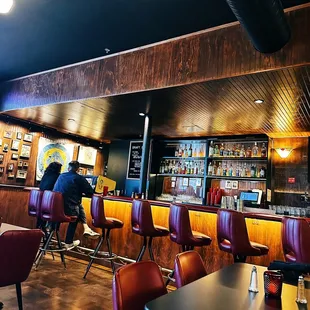 a man sitting at the bar