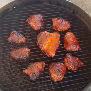 Smoked barbecue chicken