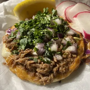 a pulled pork sandwich