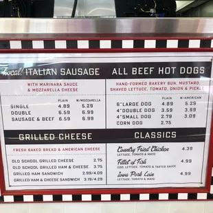 Other options besides burgers.