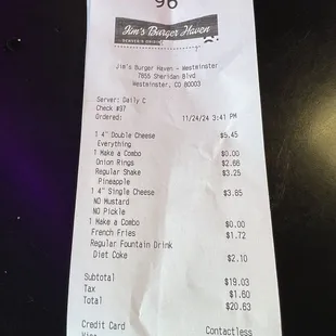 Cheap eats! Great prices!