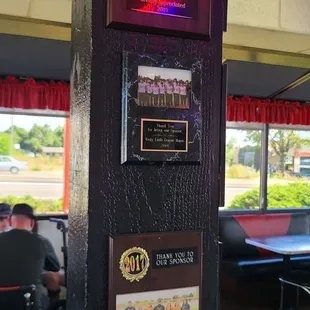 menus and signs