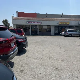 cars parked in a parking lot