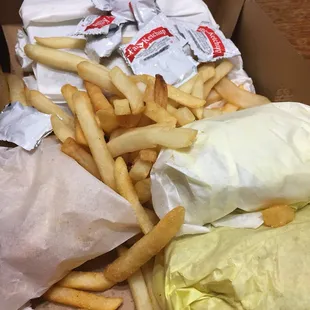 My food thrown in a box and sent on my way