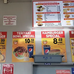 Menu as of 02/2022