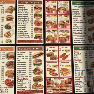 Current menu