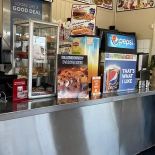 a view of the counter