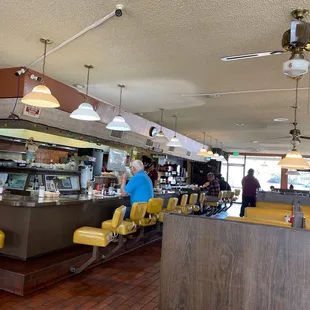 Bar seating available.