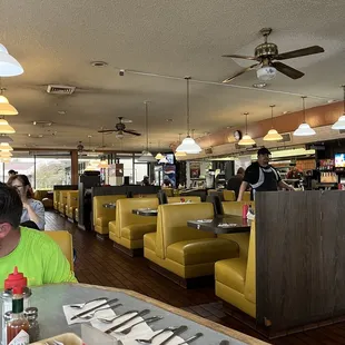 Old school diner vibe cause it is :)